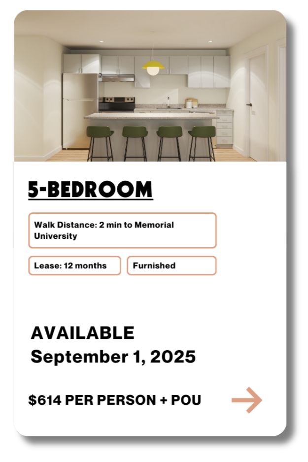 5 Bedroom Available September 2025